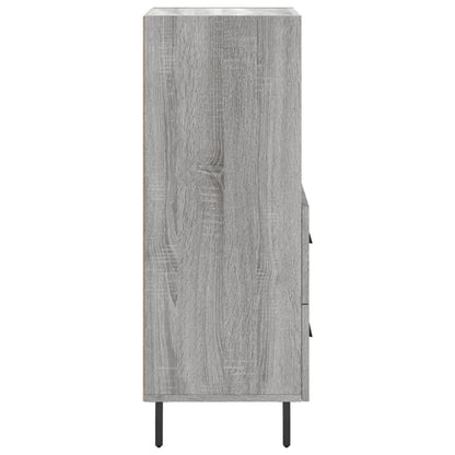 Credenza Grigio Sonoma 34,5x34x90 cm in Legno Multistrato - homemem39