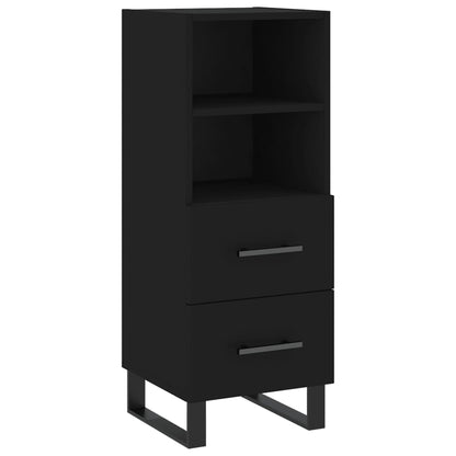 Credenza Nero 34,5x34x90 cm in Legno Multistrato - homemem39