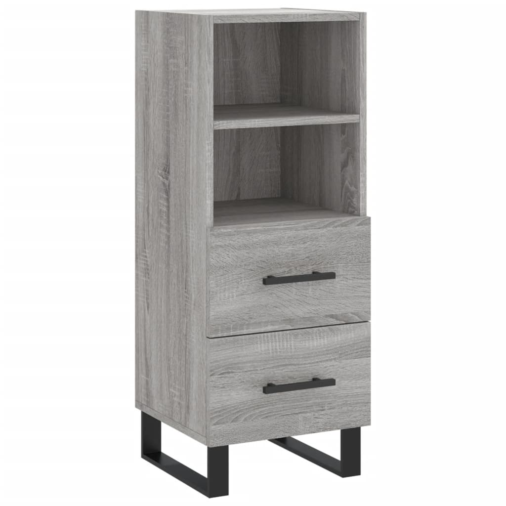 Credenza Grigio Sonoma 34,5x34x90 cm in Legno Multistrato - homemem39