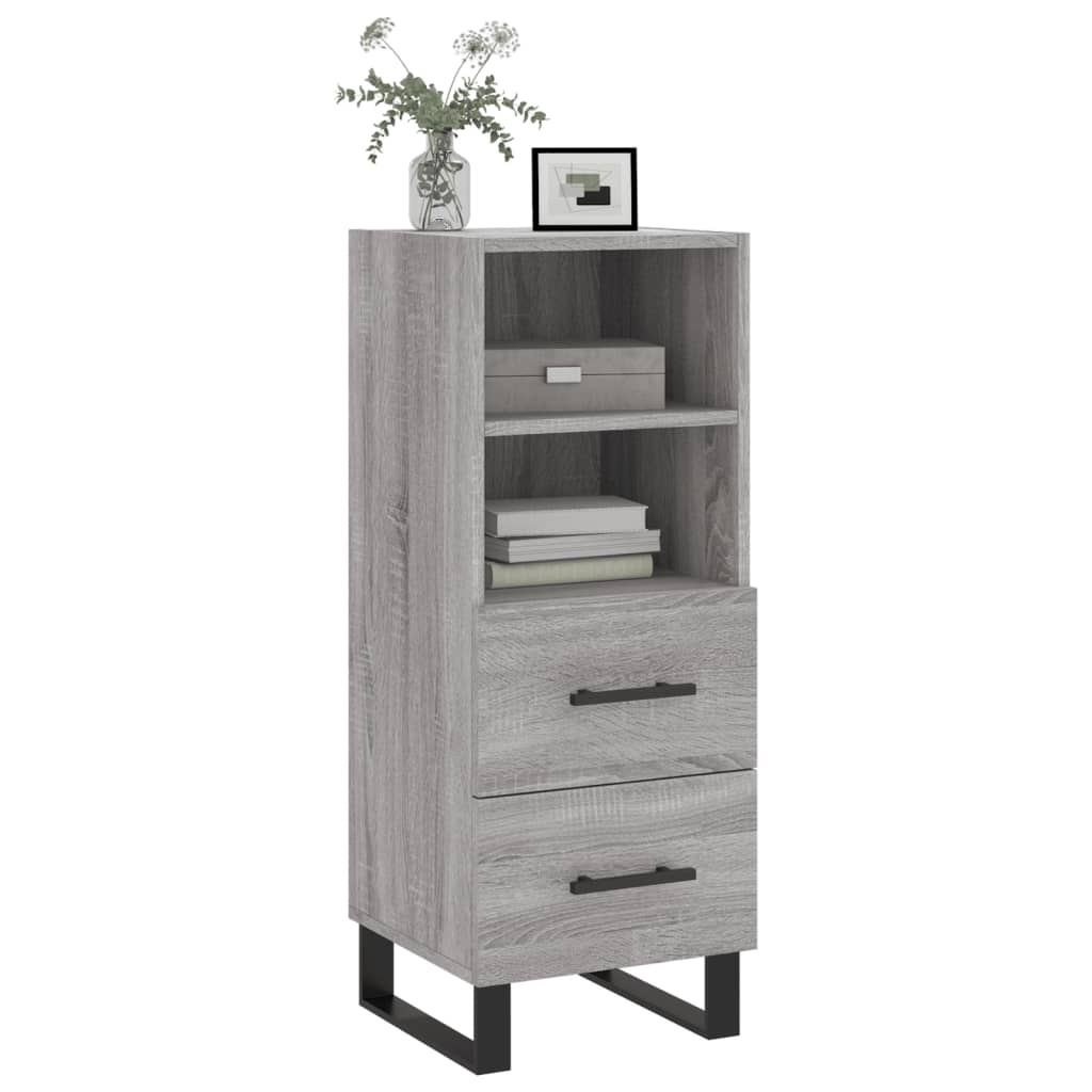 Credenza Grigio Sonoma 34,5x34x90 cm in Legno Multistrato - homemem39