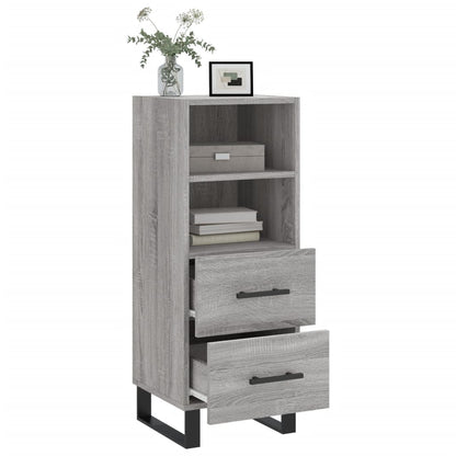 Credenza Grigio Sonoma 34,5x34x90 cm in Legno Multistrato - homemem39