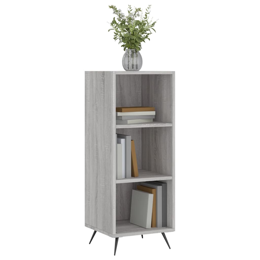 Scaffale Grigio Sonoma 34,5x32,5x90 cm Legno Multistrato - homemem39