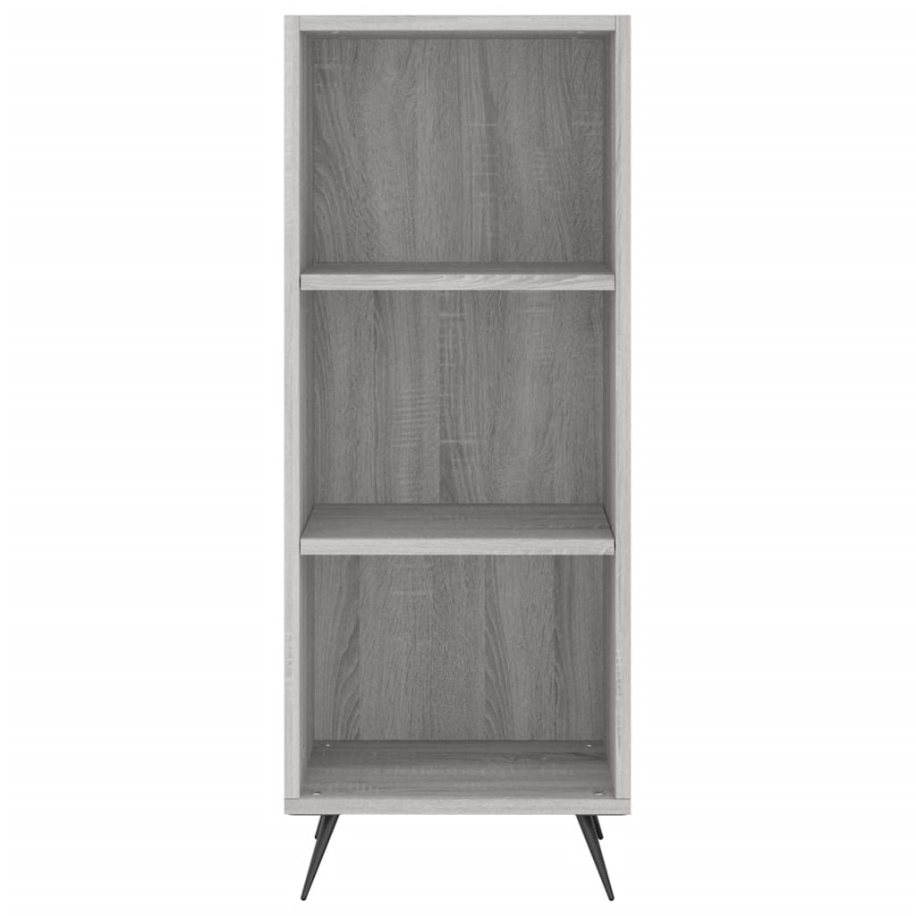 Scaffale Grigio Sonoma 34,5x32,5x90 cm Legno Multistrato - homemem39