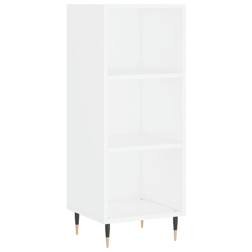 Credenza Bianca 34,5x32,5x90 cm in Legno Multistrato - homemem39