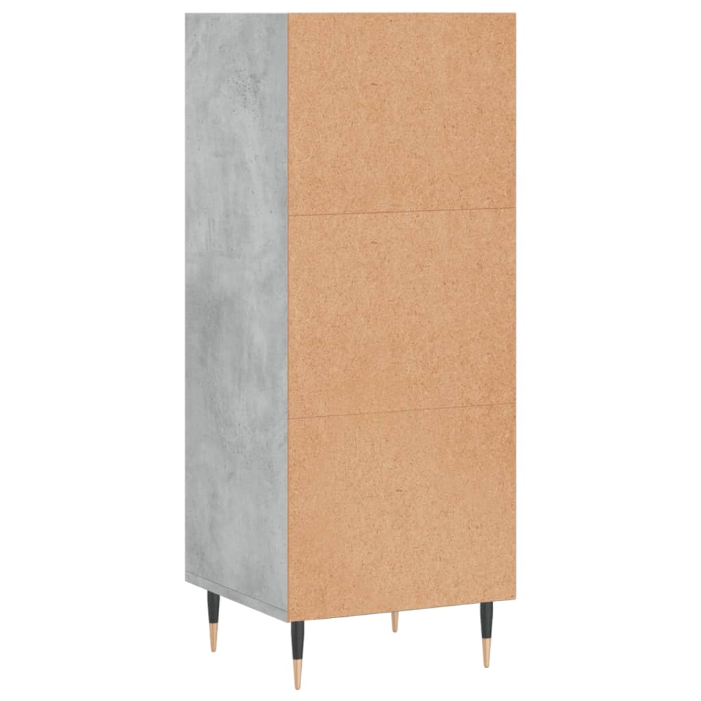 Credenza Grigio Cemento 34,5x32,5x90 cm in Legno Multistrato - homemem39