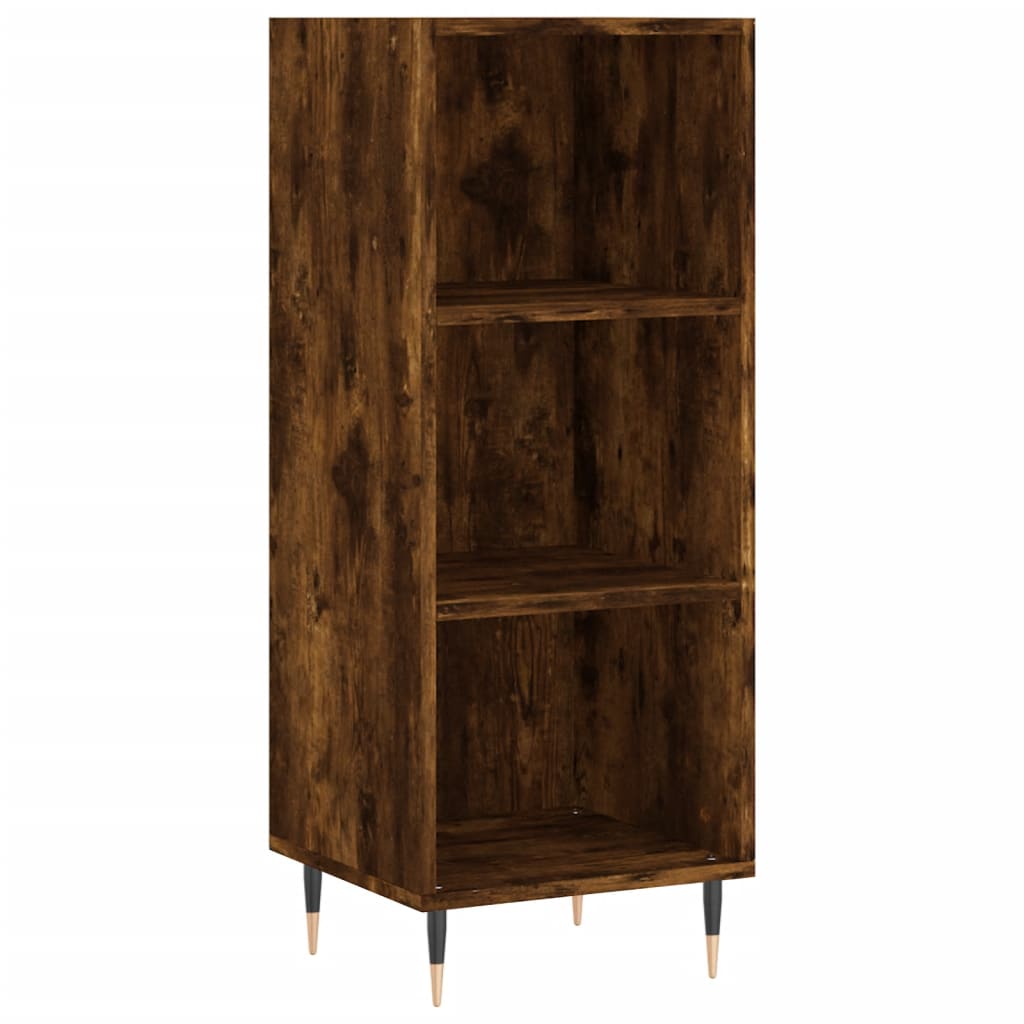 Credenza Rovere Fumo 34,5x32,5x90 cm in Legno Multistrato - homemem39