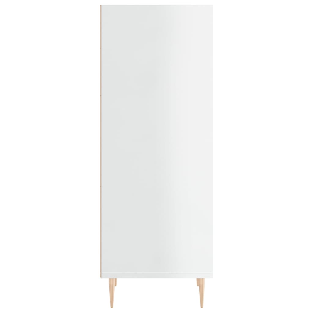 Credenza Bianco Lucido 34,5x32,5x90 cm in Legno Multistrato - homemem39