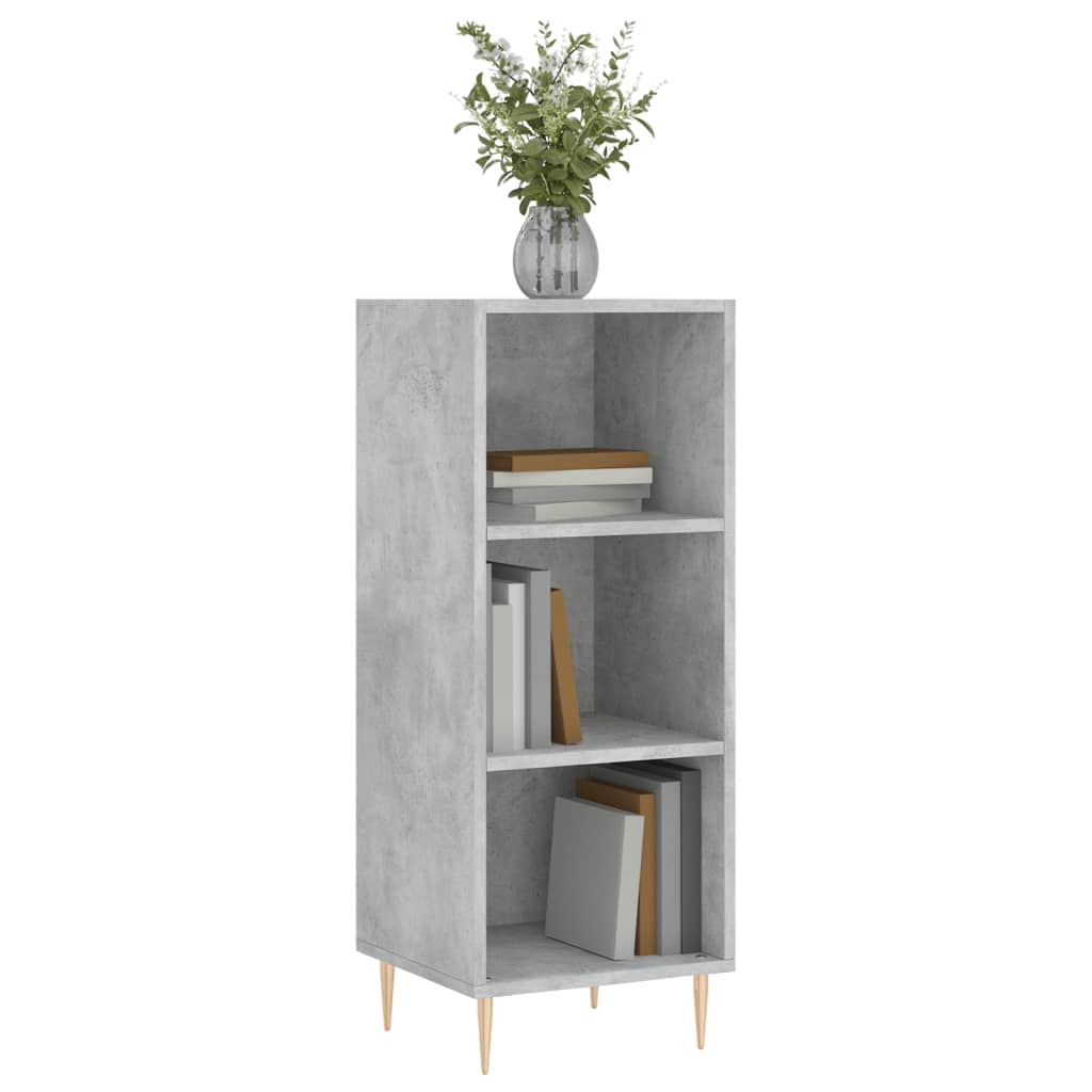 Credenza Grigio Cemento 34,5x32,5x90 cm in Legno Multistrato - homemem39