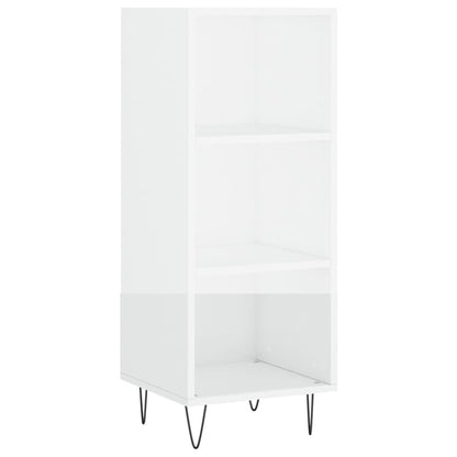 Credenza Bianco Lucido 34,5x32,5x90 cm in Legno Multistrato - homemem39