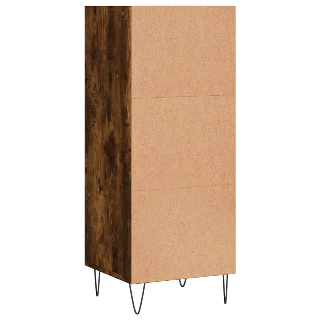 Credenza Rovere Fumo 34,5x32,5x90 cm in Legno Multistrato - homemem39