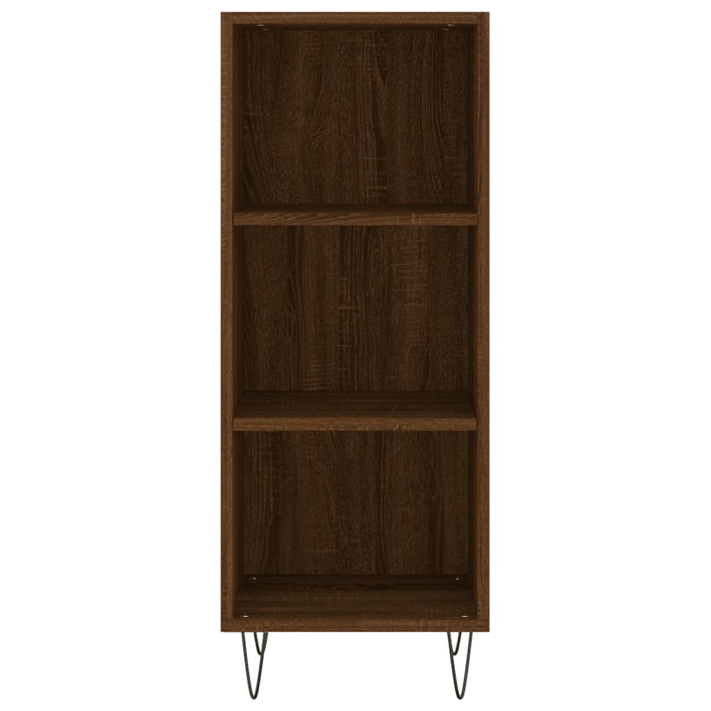 Credenza Rovere Marrone 34,5x32,5x90 cm in Legno Multistrato - homemem39