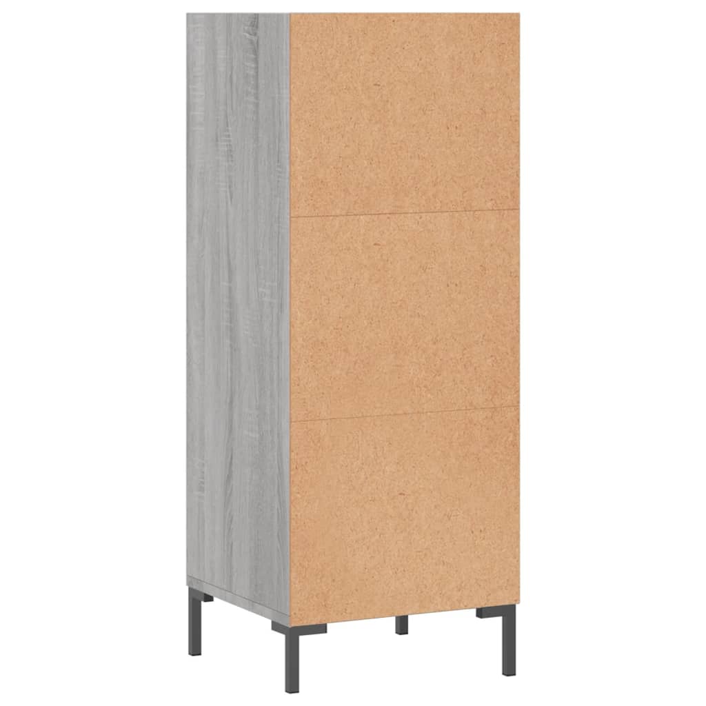 Credenza Grigio Sonoma 34,5x32,5x90 cm in Legno Multistrato - homemem39