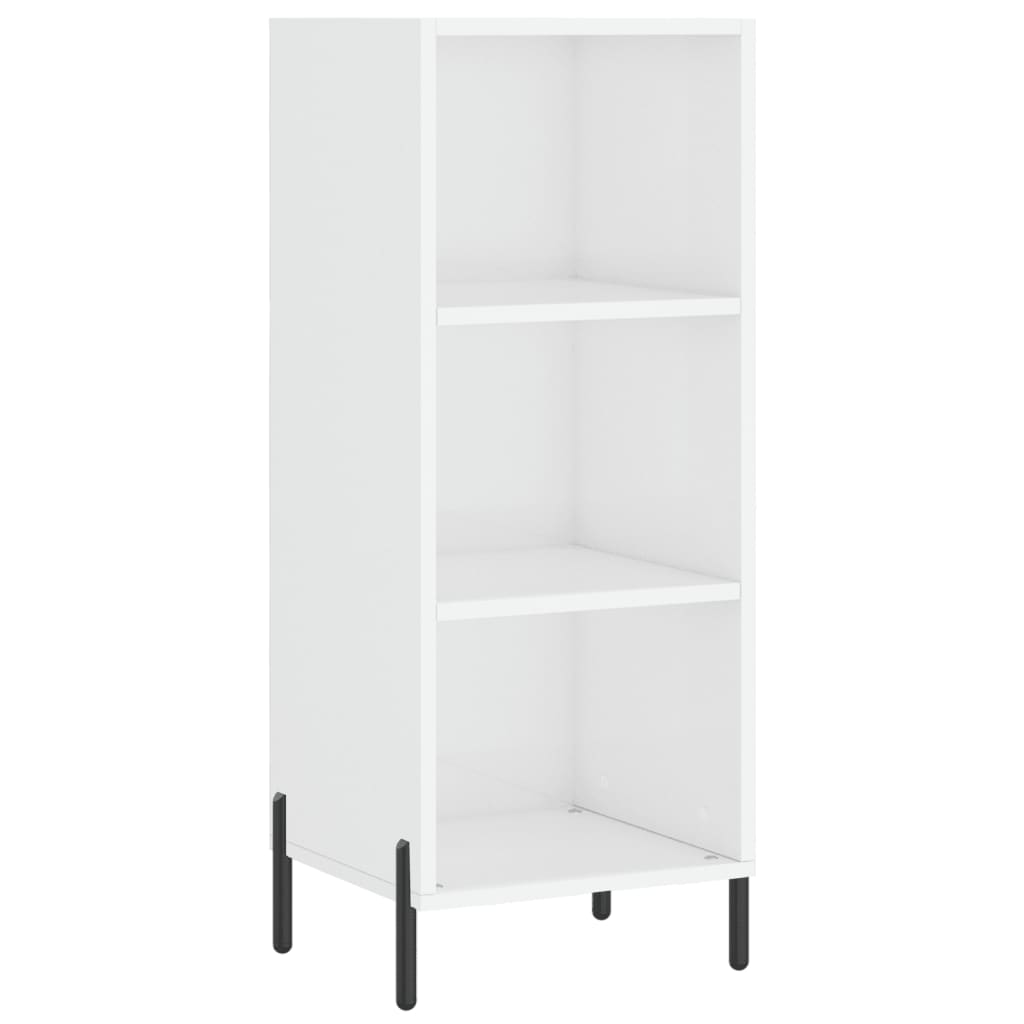 Credenza Bianco Lucido 34,5x32,5x90 cm in Legno Multistrato - homemem39