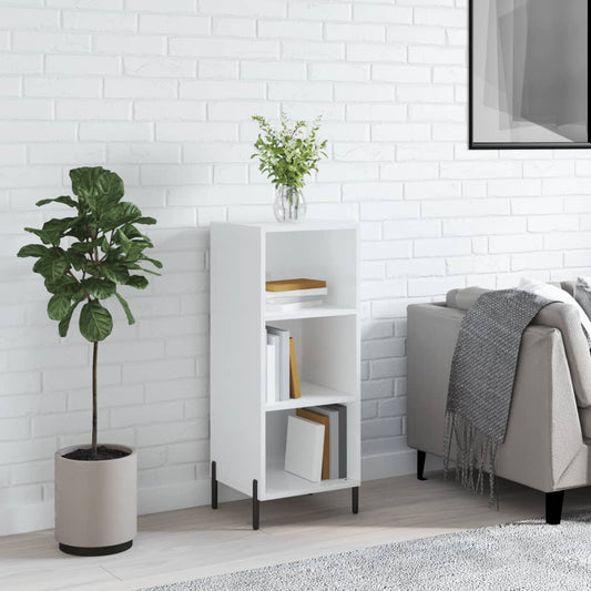 Credenza Bianco Lucido 34,5x32,5x90 cm in Legno Multistrato - homemem39