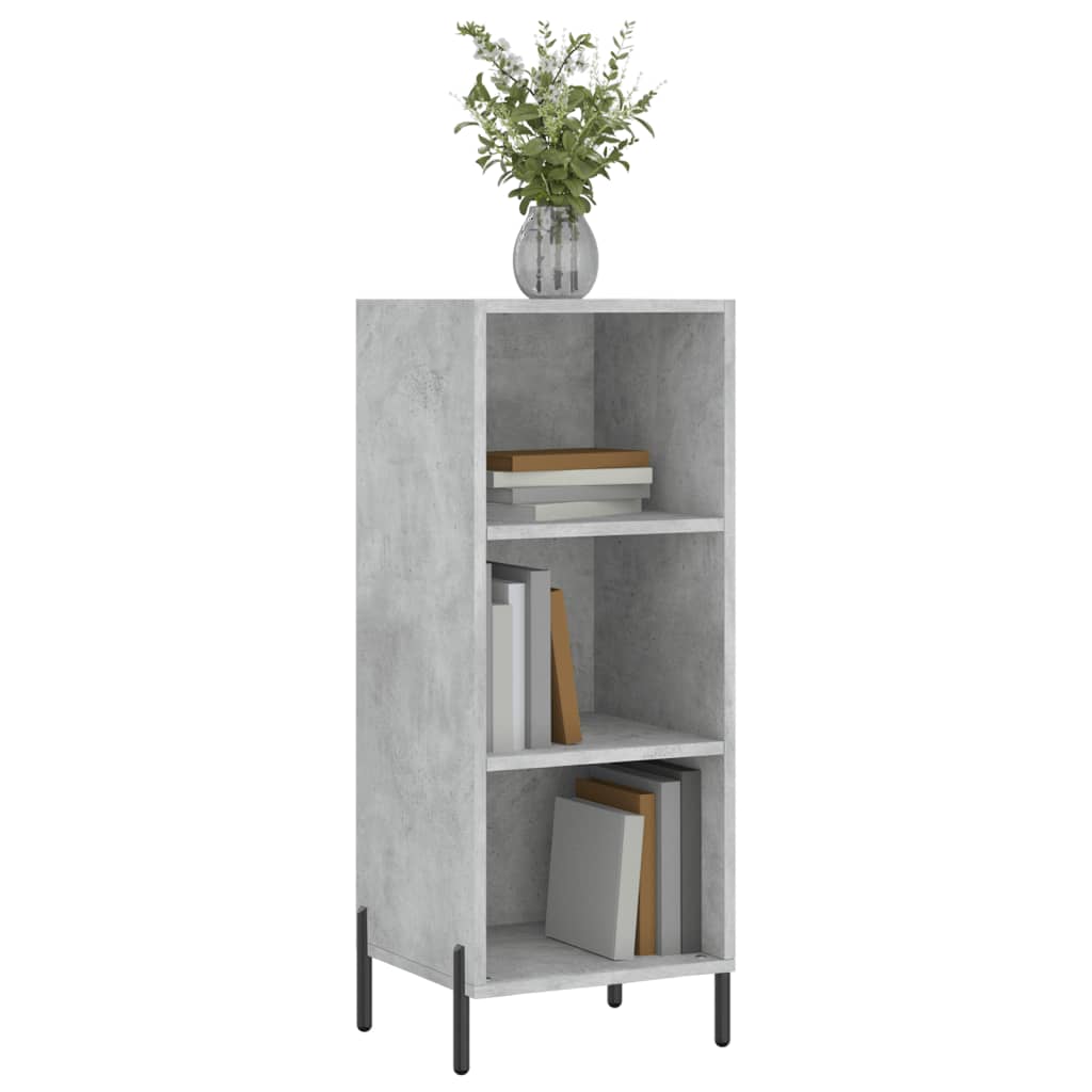 Credenza Grigio Cemento 34,5x32,5x90 cm in Legno Multistrato - homemem39