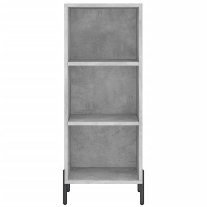 Credenza Grigio Cemento 34,5x32,5x90 cm in Legno Multistrato - homemem39