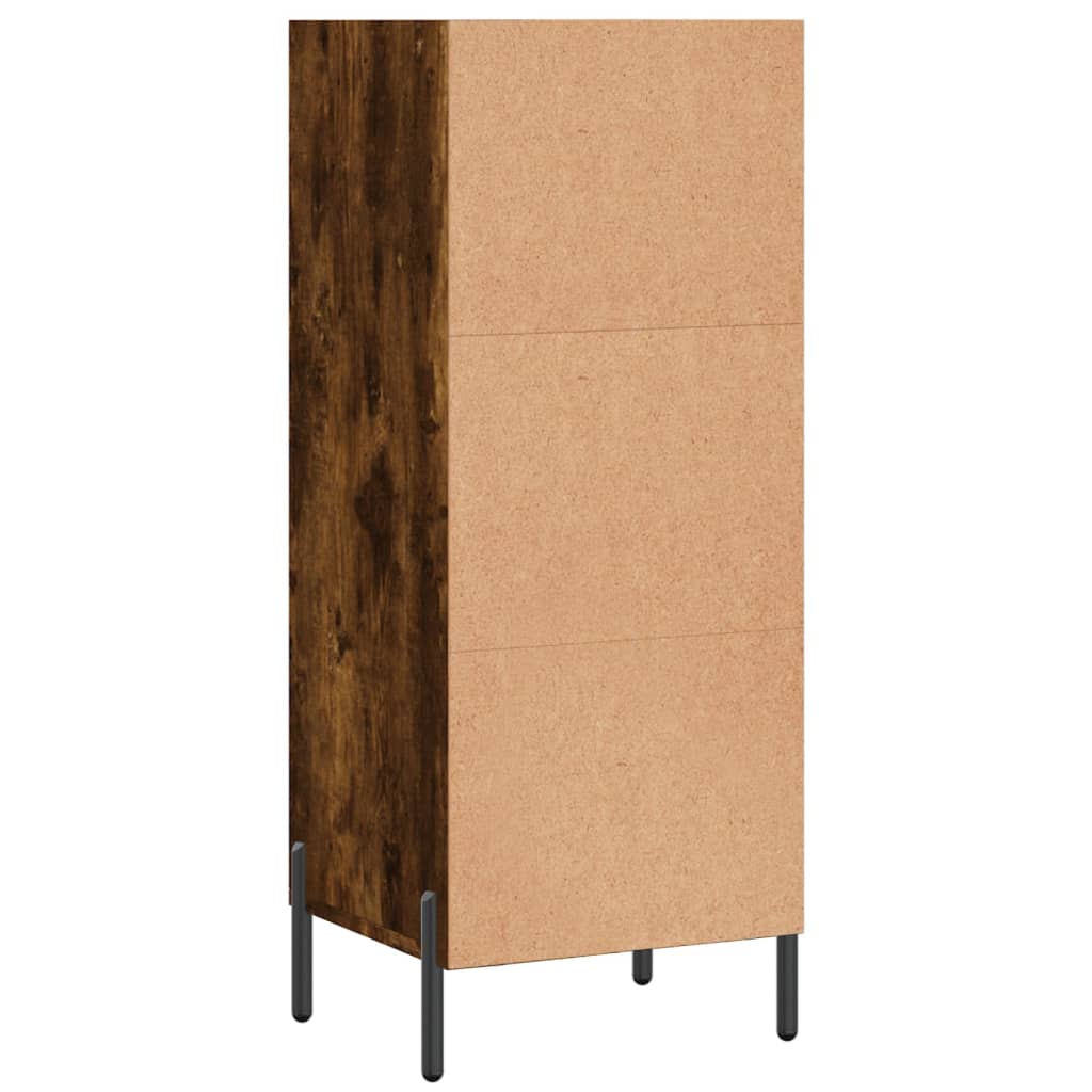 Credenza Rovere Fumo 34,5x32,5x90 cm in Legno Multistrato - homemem39