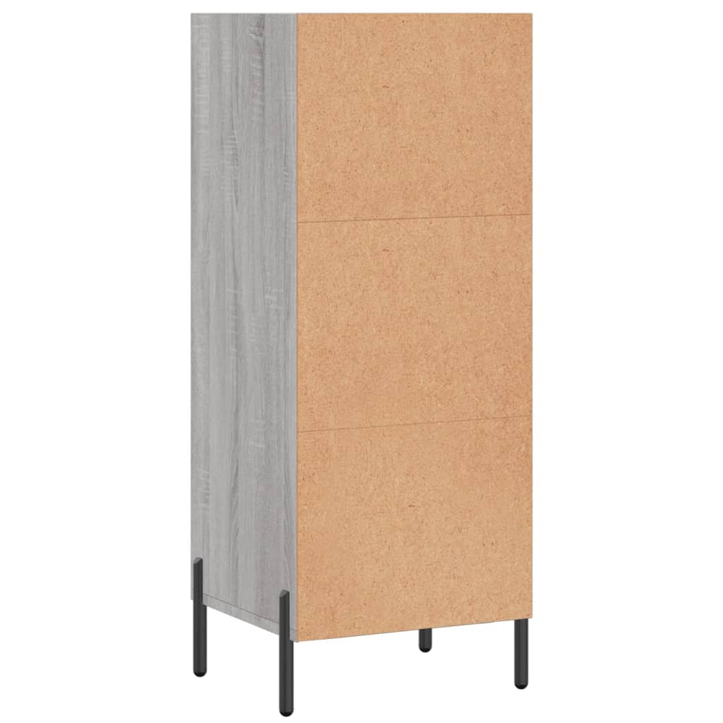 Credenza Grigio Sonoma 34,5x32,5x90 cm in Legno Multistrato - homemem39