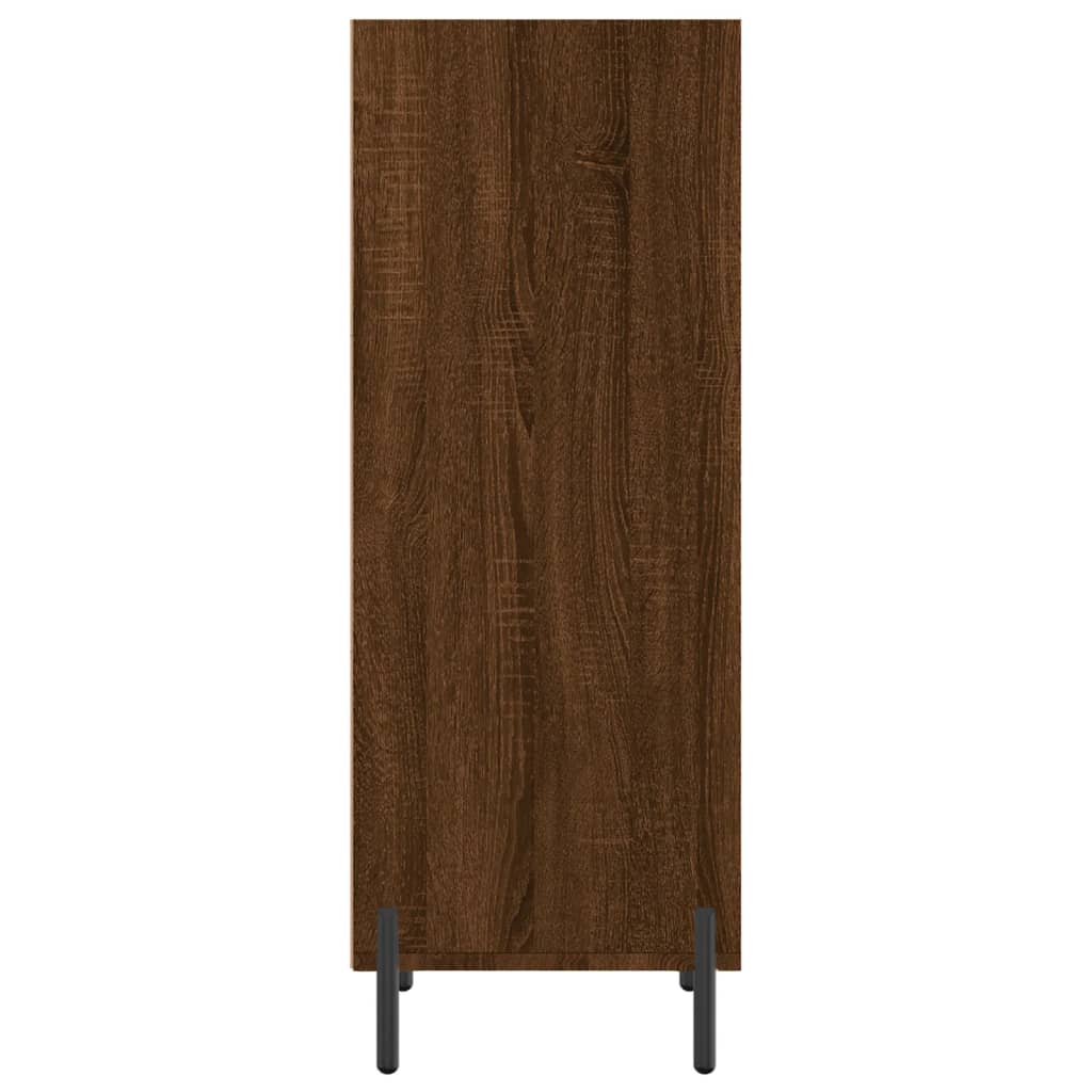 Credenza Rovere Marrone 34,5x32,5x90 cm in Legno Multistrato - homemem39