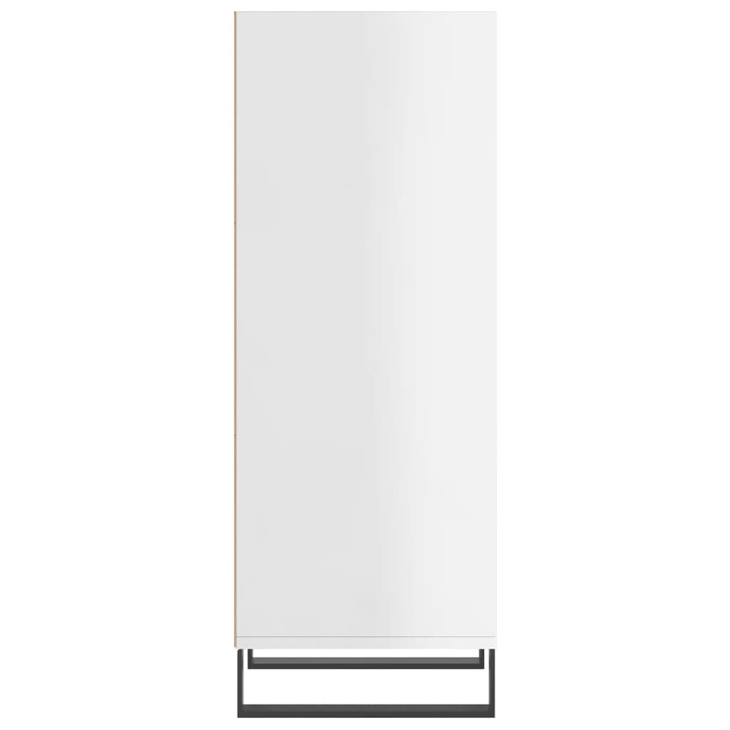 Credenza Bianco Lucido 34,5x32,5x90 cm in Legno Multistrato - homemem39