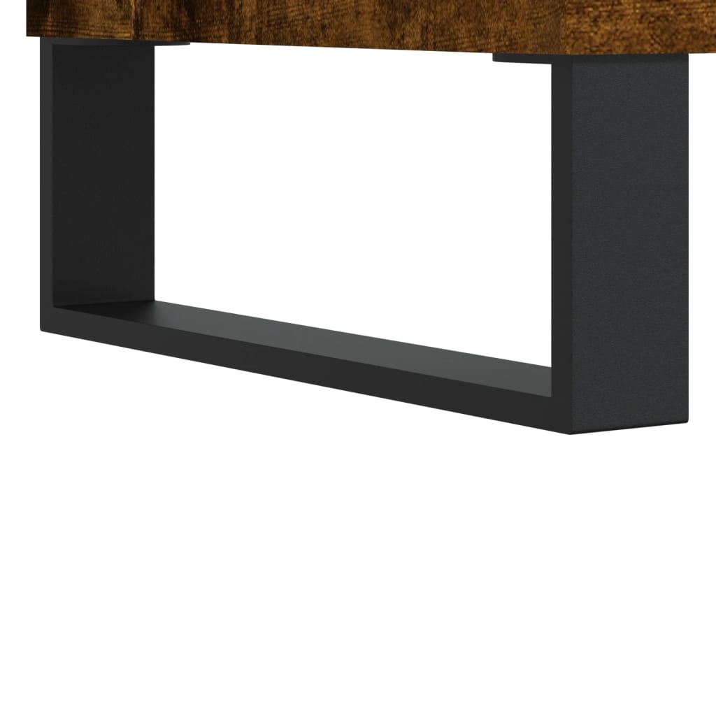 Credenza Rovere Fumo 34,5x32,5x90 cm in Legno Multistrato - homemem39