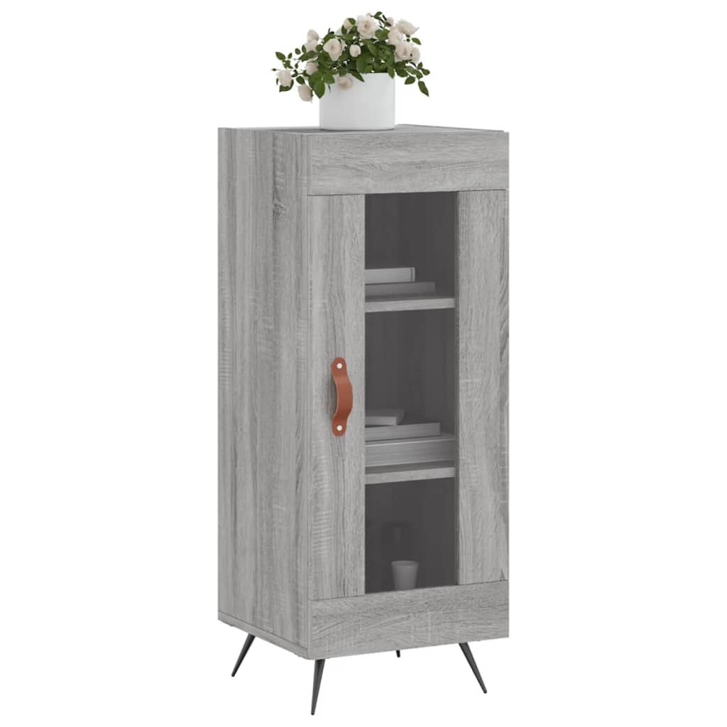 Credenza Grigio Sonoma 34,5x34x90 cm in Legno Multistrato - homemem39