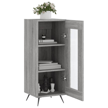 Credenza Grigio Sonoma 34,5x34x90 cm in Legno Multistrato - homemem39