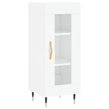 Credenza Bianco Lucido 34,5x34x90 cm in Legno Multistrato - homemem39