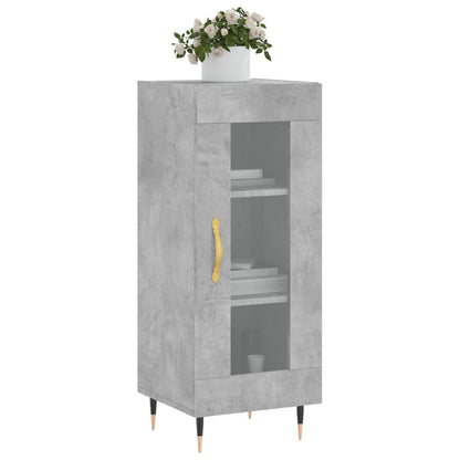 Credenza Grigio Cemento 34,5x34x90 cm in Legno Multistrato - homemem39