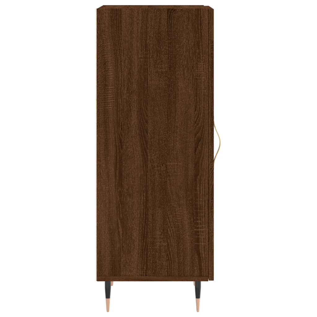 Credenza Rovere Marrone 34,5x34x90 cm in Legno Multistrato - homemem39