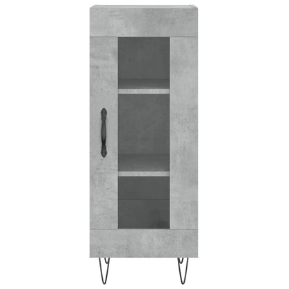 Credenza Grigio Cemento 34,5x34x90 cm in Legno Multistrato - homemem39