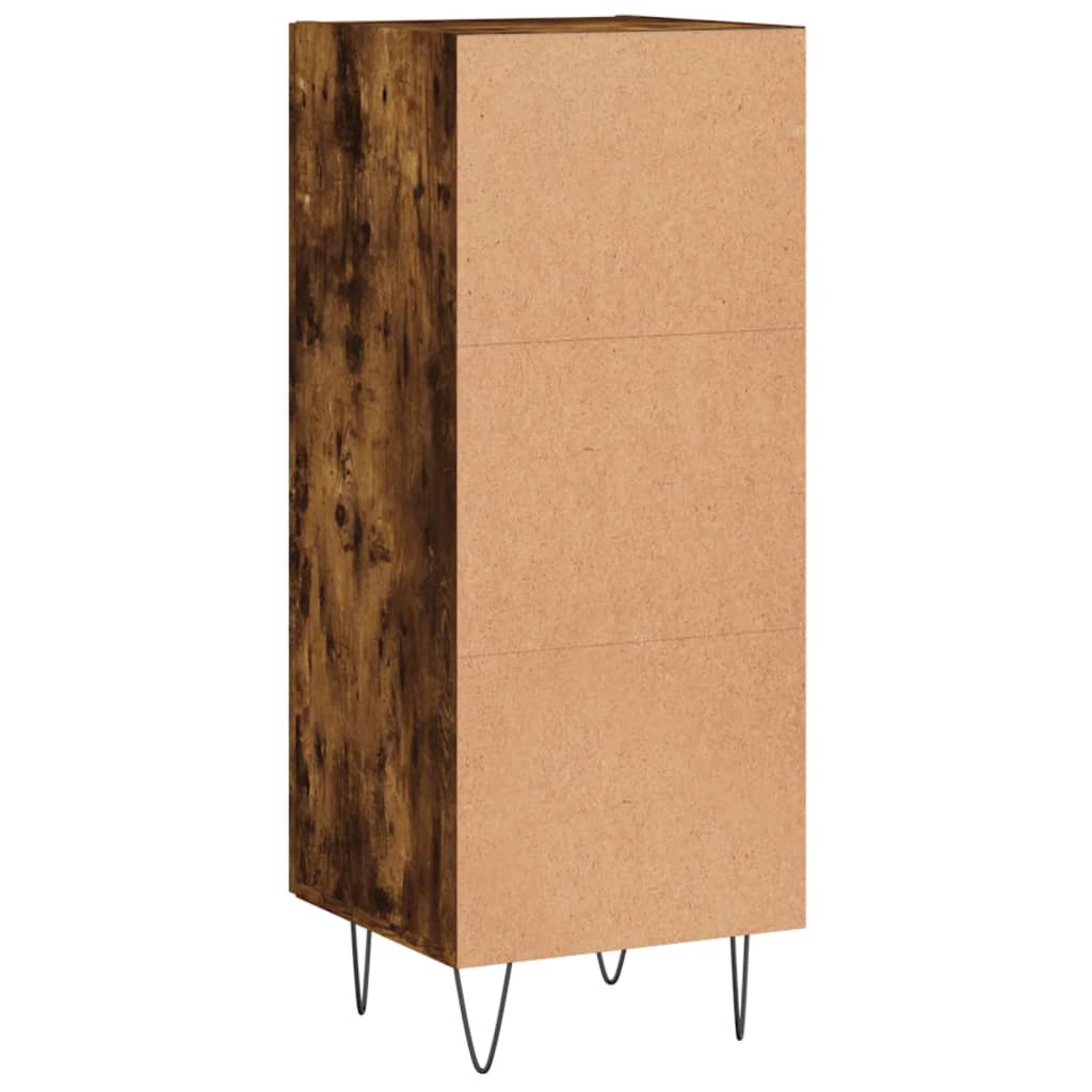 Credenza Rovere Fumo 34,5x34x90 cm in Legno Multistrato - homemem39