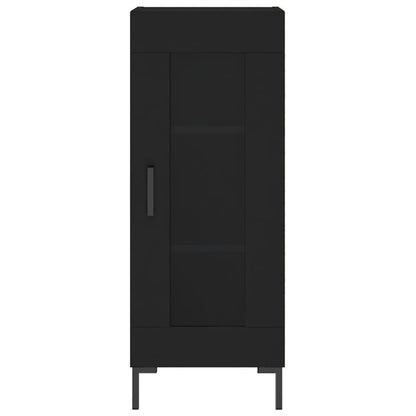 Credenza Nero 34,5x34x90 cm in Legno Multistrato - homemem39