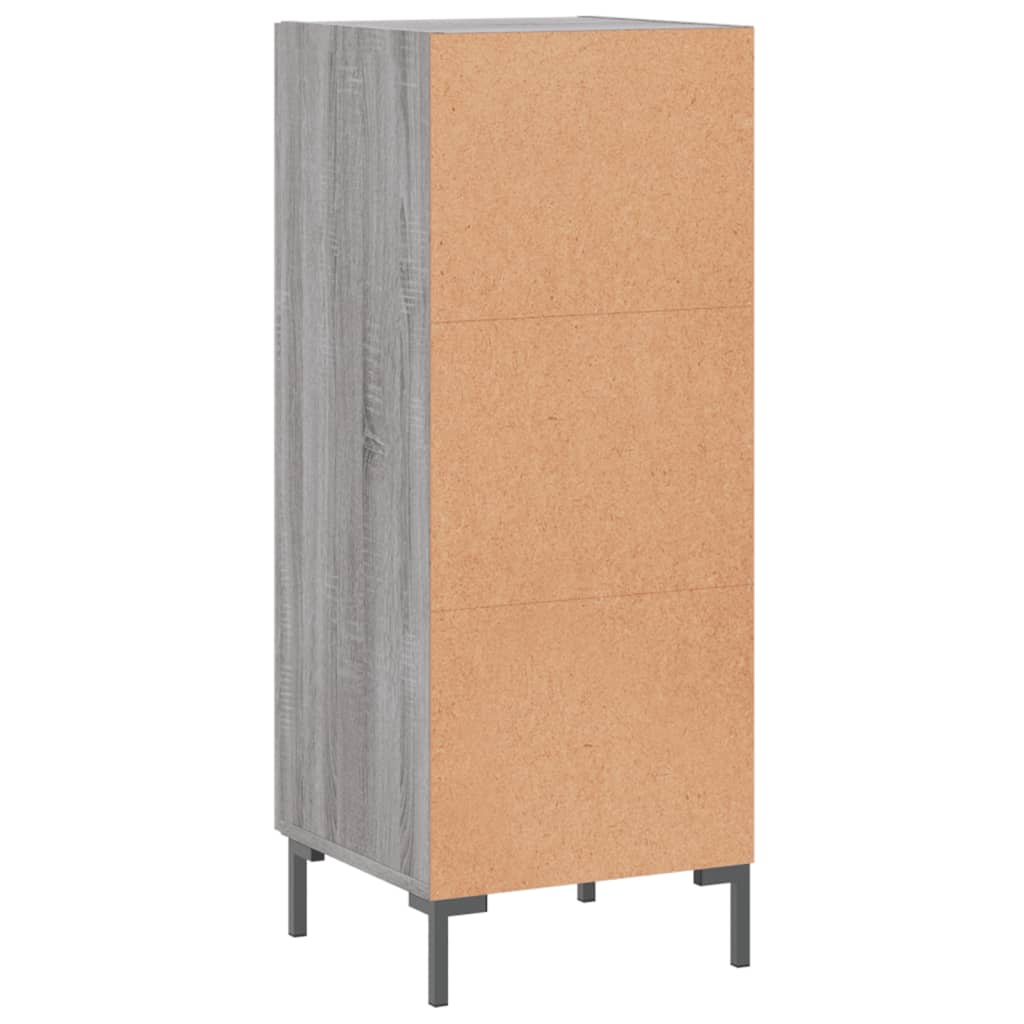 Credenza Grigio Sonoma 34,5x34x90 cm in Legno Multistrato - homemem39