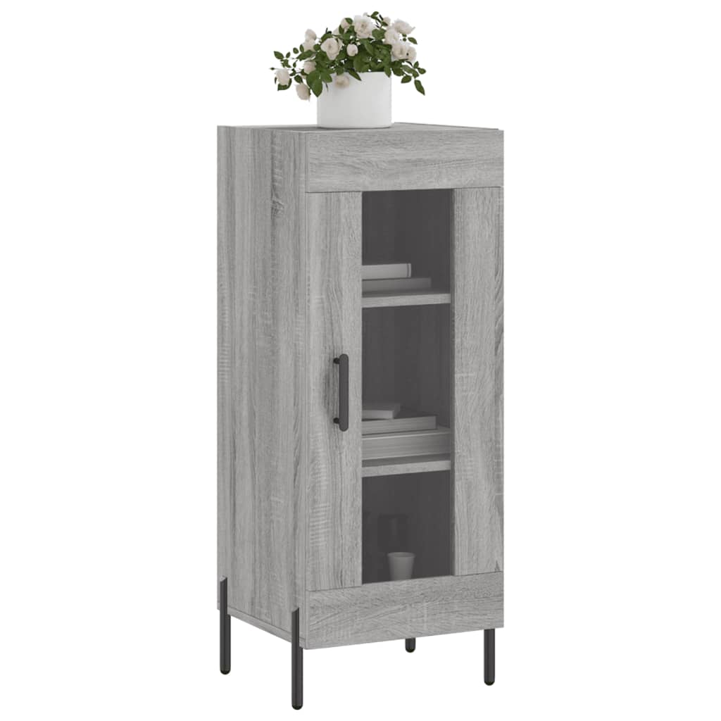 Credenza Grigio Sonoma 34,5x34x90 cm in Legno Multistrato - homemem39