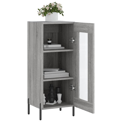 Credenza Grigio Sonoma 34,5x34x90 cm in Legno Multistrato - homemem39