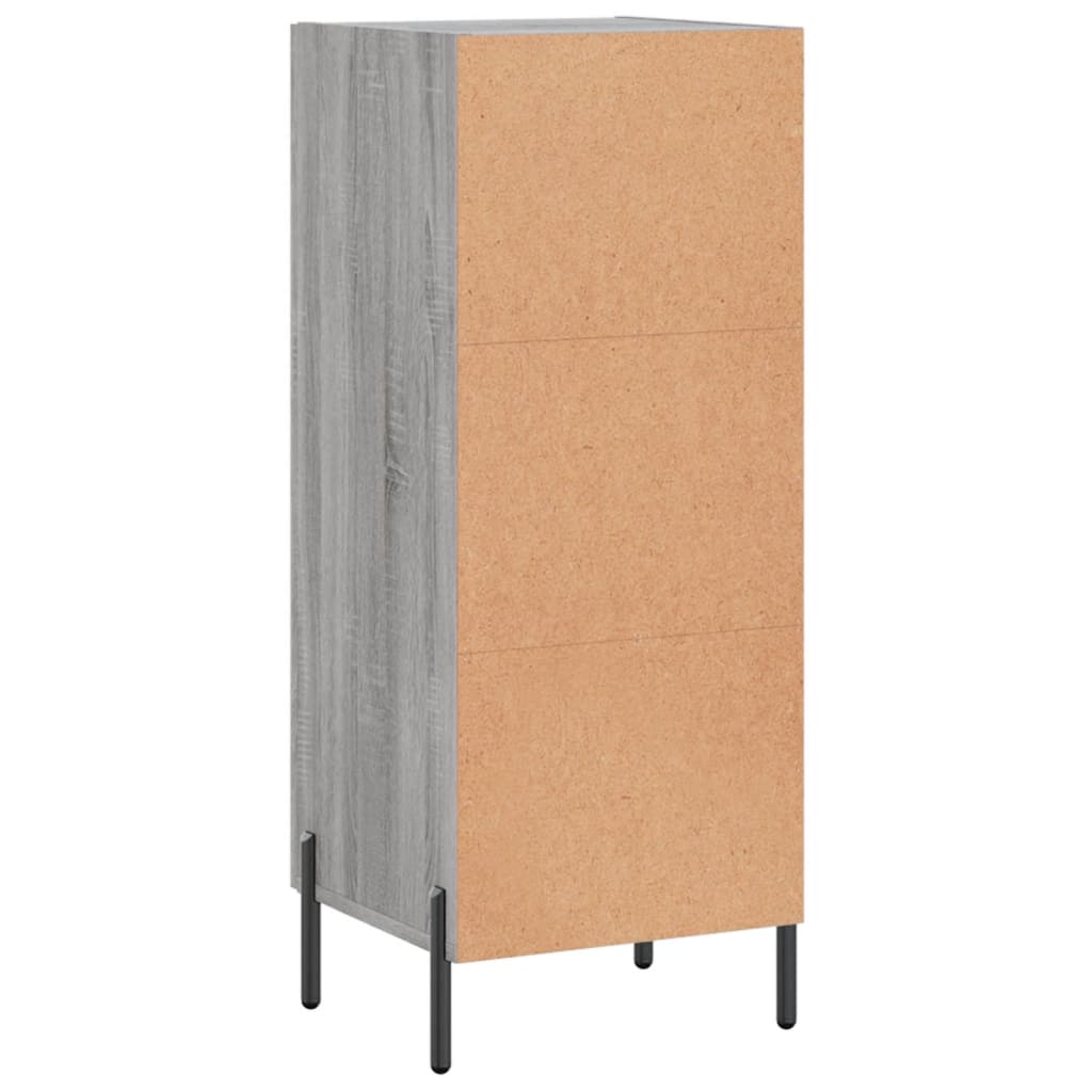 Credenza Grigio Sonoma 34,5x34x90 cm in Legno Multistrato - homemem39