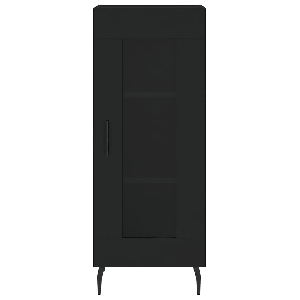 Credenza Nero 34,5x34x90 cm in Legno Multistrato - homemem39