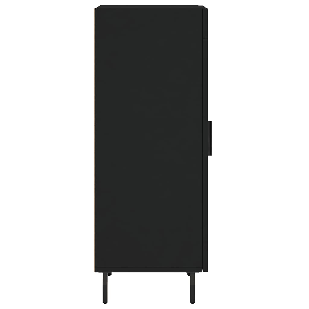 Credenza Nero 34,5x34x90 cm in Legno Multistrato - homemem39