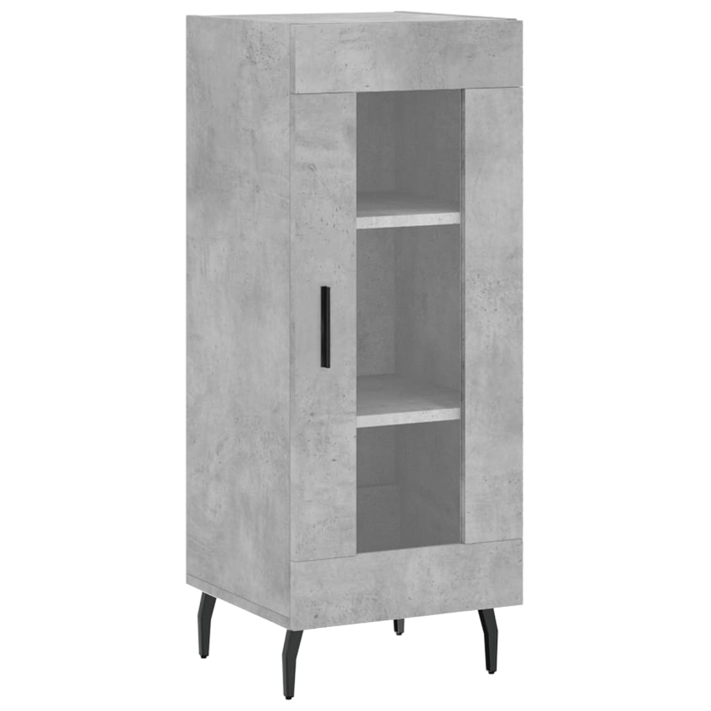 Credenza Grigio Cemento 34,5x34x90 cm in Legno Multistrato - homemem39