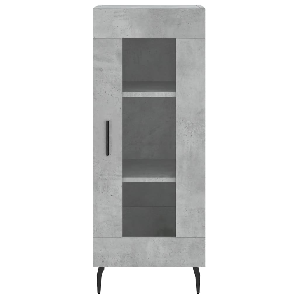 Credenza Grigio Cemento 34,5x34x90 cm in Legno Multistrato - homemem39