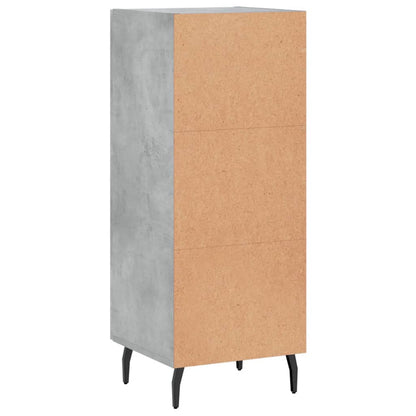 Credenza Grigio Cemento 34,5x34x90 cm in Legno Multistrato - homemem39