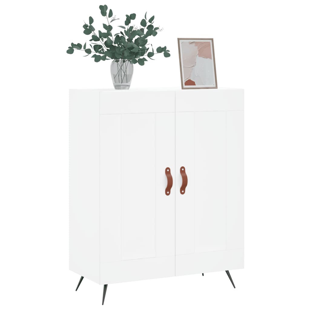 Credenza Bianca 69,5x34x90 cm in Legno Multistrato - homemem39