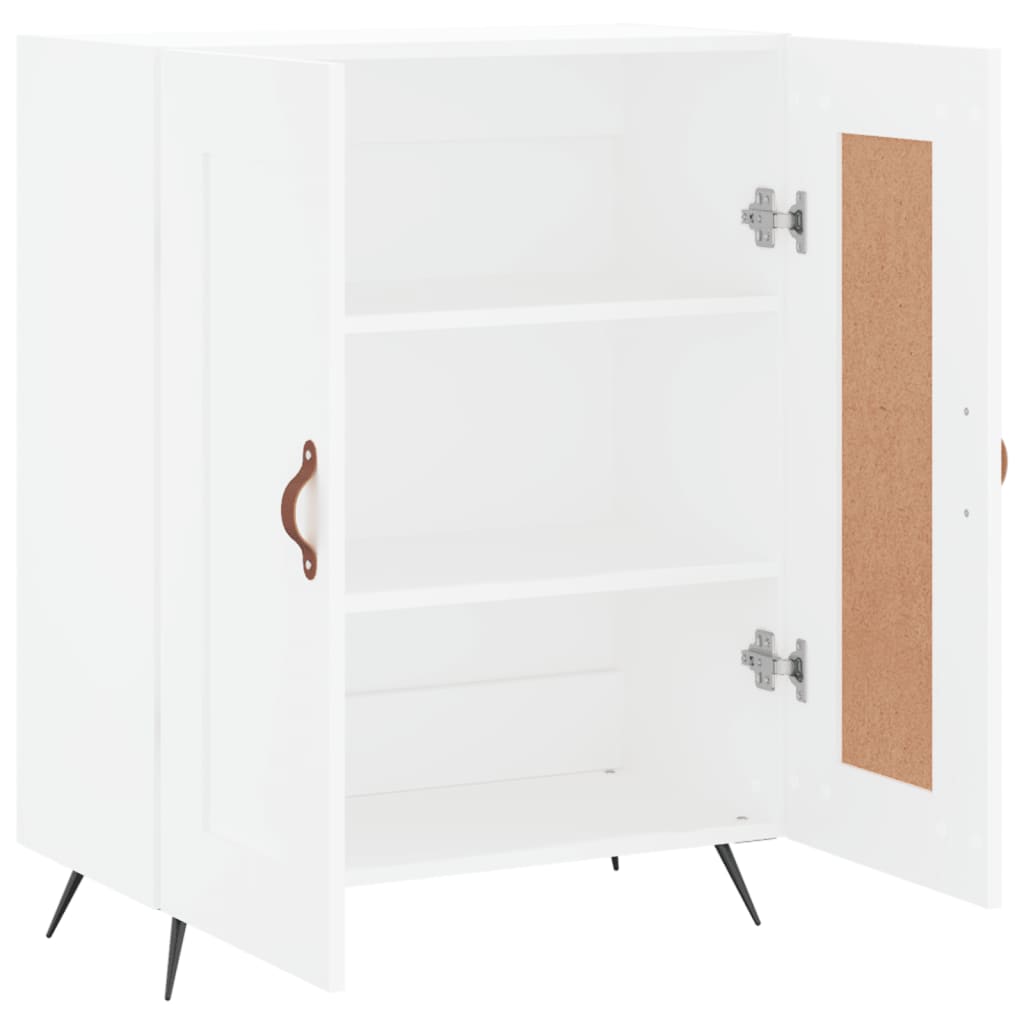 Credenza Bianca 69,5x34x90 cm in Legno Multistrato - homemem39