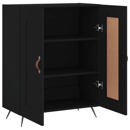 Credenza Nera 69,5x34x90 cm in Legno Multistrato - homemem39