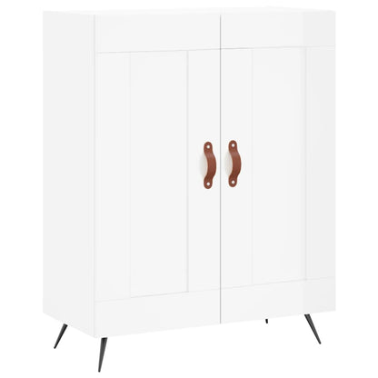 Credenza 69,5x34x90 cm in Legno Multistrato Bianco Lucido - homemem39