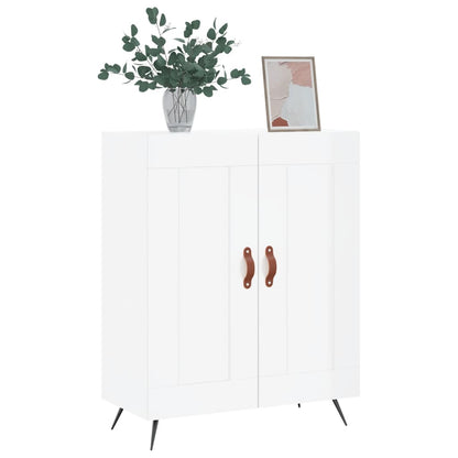 Credenza 69,5x34x90 cm in Legno Multistrato Bianco Lucido - homemem39