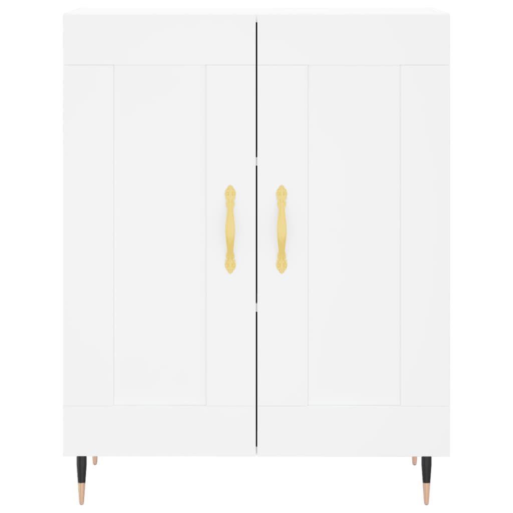 Credenza Bianca 69,5x34x90 cm in Legno Multistrato - homemem39