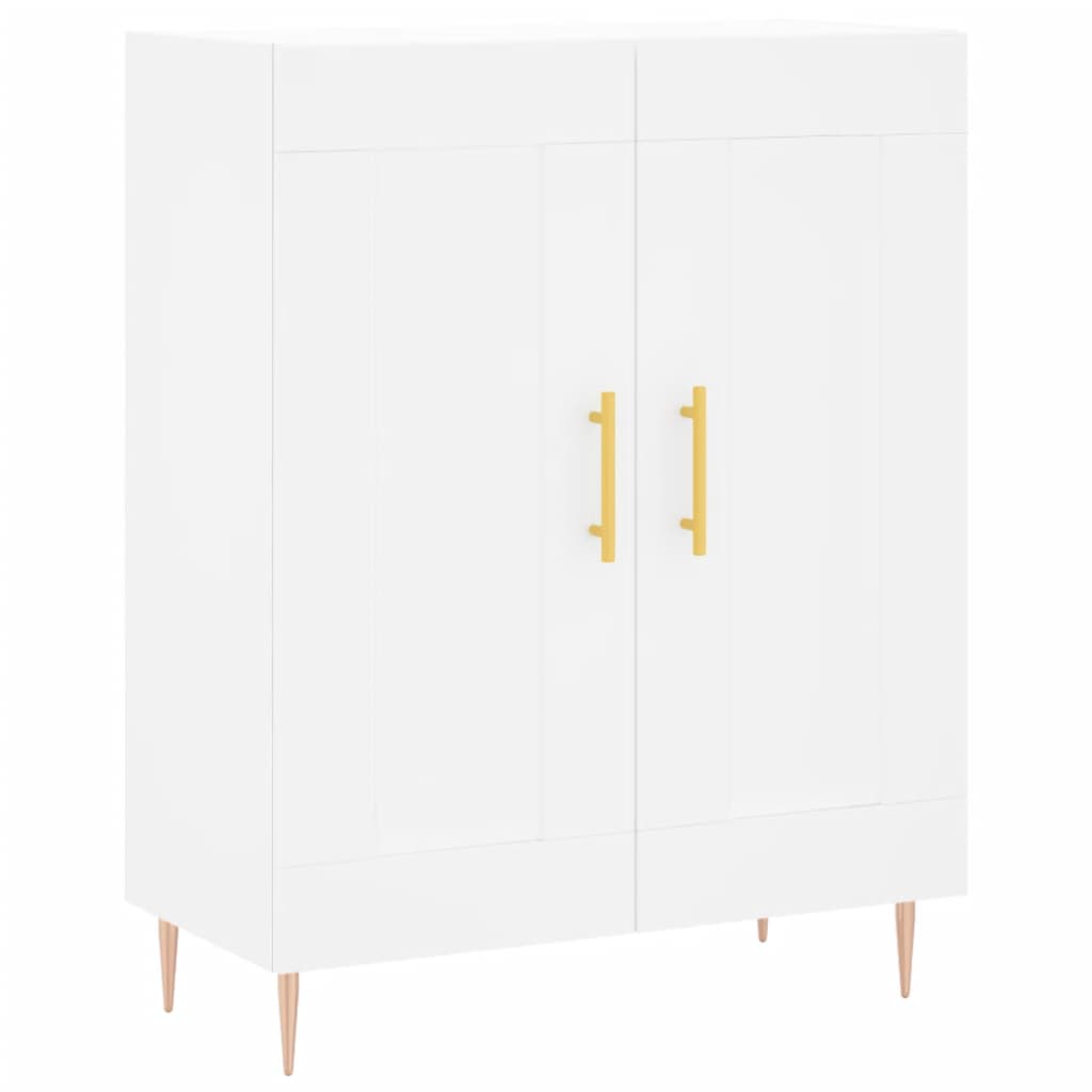 Credenza Bianca 69,5x34x90 cm in Legno Multistrato - homemem39