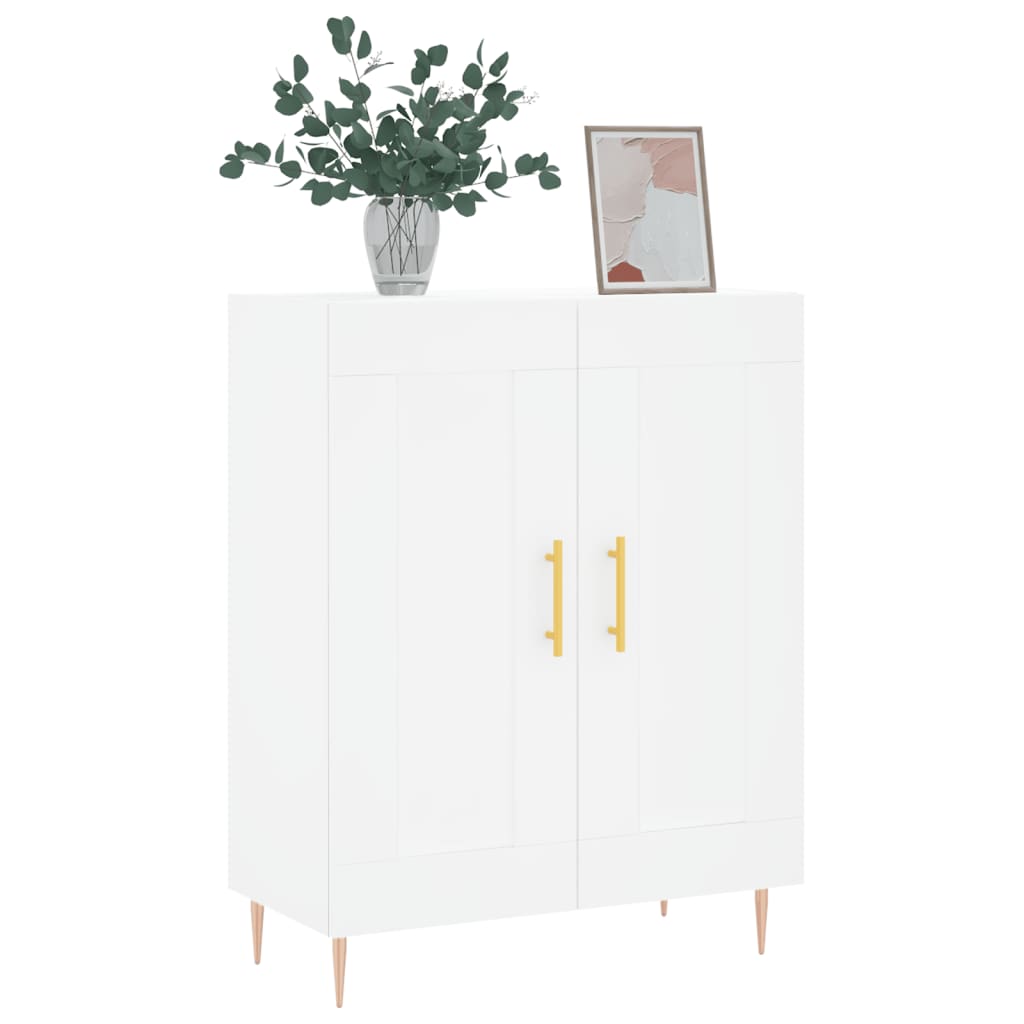 Credenza Bianca 69,5x34x90 cm in Legno Multistrato - homemem39